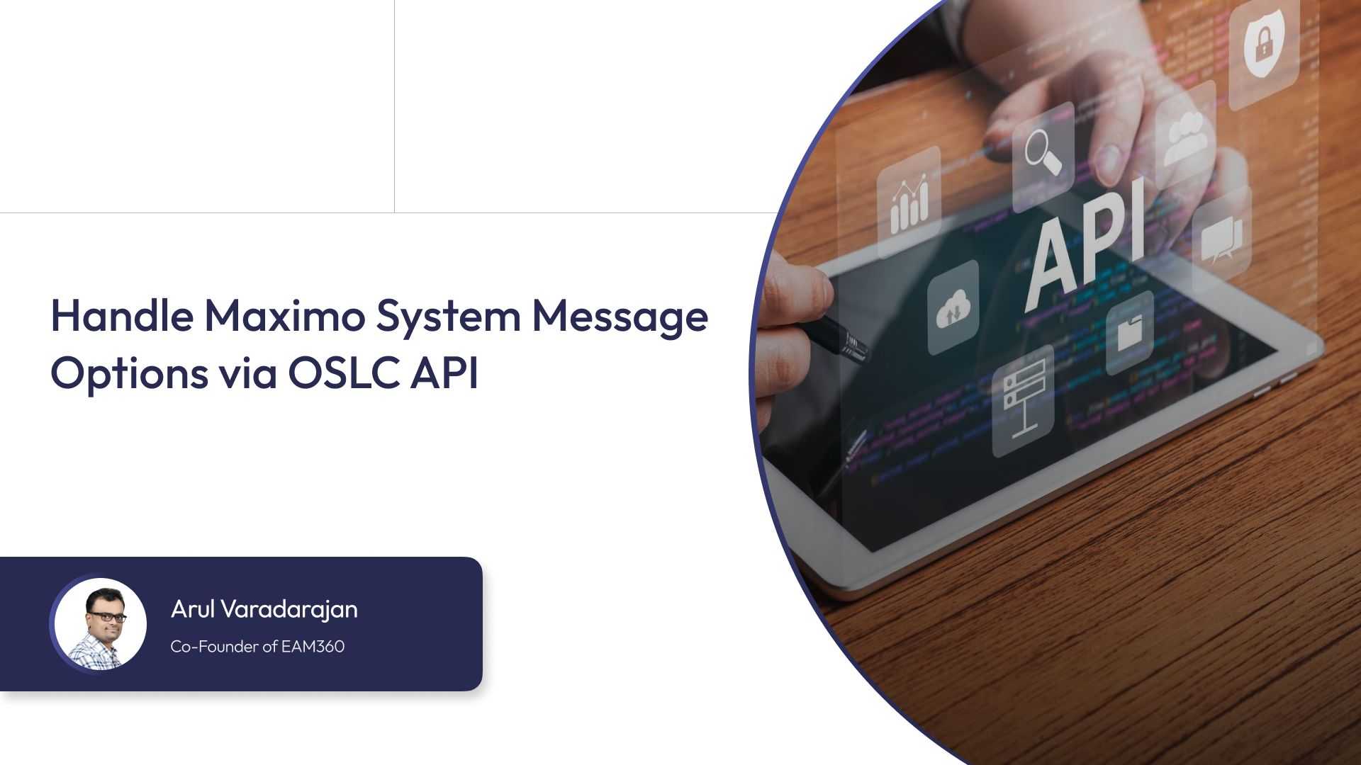 Handle Maximo System Message Options via OSLC API